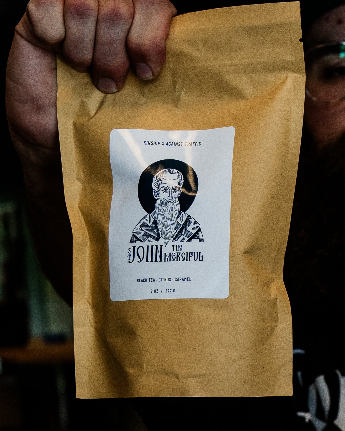 Saint John The Merciful Coffee Beans (Black Tea, Citrus & Carmel Blend)