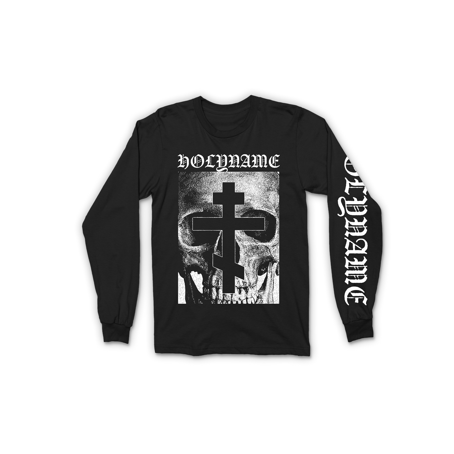 HolyName - "Three Bar Cross" Long Sleeve Tee